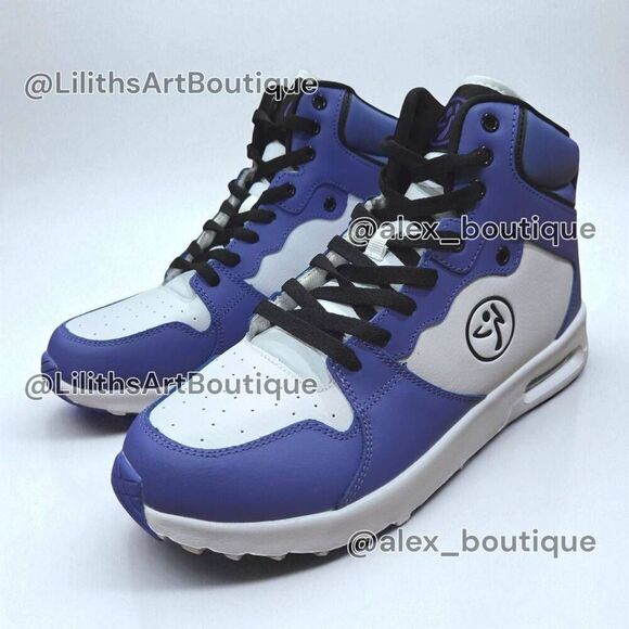 Zumba Air Classic Purple White High Top Unisex Sneakers(F003)-Size 9 - Picture 5 of 11